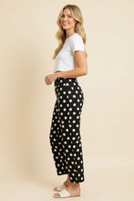 Load image into Gallery viewer, Heimish Polka Dot High-Rise Straight Leg Pants in Black/White
