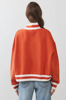 TCEC Texas Lettering Cropped Sweatshirt in Orange