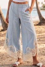 Load image into Gallery viewer, LovLov Lace Lace Tulip Washed Denim Relaxed Fit Jeans in Light Denim
