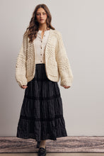 Load image into Gallery viewer, Forte Chunky Knit Cardigan in Ivory
