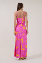Load image into Gallery viewer, Sugarlips Morgany Floral Tirza Maxi Dress in Org-Fuchsia
