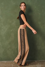 Load image into Gallery viewer, Jade by Jane Lace Side Stripe Sweatpants in Mocha
