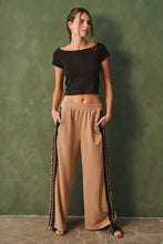 Load image into Gallery viewer, Jade by Jane Lace Side Stripe Sweatpants in Mocha
