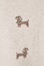 Load image into Gallery viewer, Sunday Edition Weenie Dog All Over Print Crew Neck Sweatshirt in Melange
