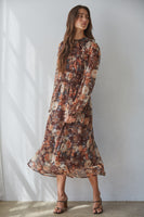 By Together Brume Floral Dress in Brown