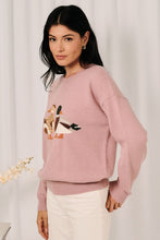 Load image into Gallery viewer, Sunday Edition Mallard Duck Graphic Knit Sweater in Lavender
