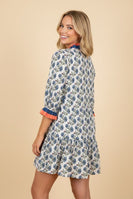 Heimish Botanical Floral Mini Dress in Cream