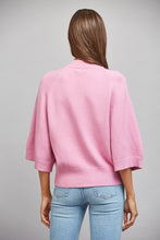 Load image into Gallery viewer, FATE V-neckline Button Down 3/4 Sleeve Cardigan in Candy Pink
