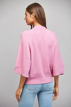 Load image into Gallery viewer, FATE V-neckline Button Down 3/4 Sleeve Cardigan in Candy Pink
