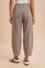 Load image into Gallery viewer, AnnieWear Soft Knit Cropped Barrel Pants in Muted Mocha
