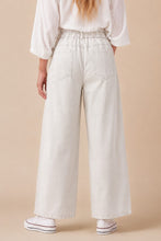 Load image into Gallery viewer, J.nna Solid Color Washed Barrel Leg Pants in Pale Grey
