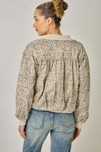 Load image into Gallery viewer, Mystree Vintage Leopard Print Zip-up Jacket in Ecru
