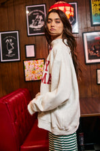 Load image into Gallery viewer, BucketList 'Merry Christmas &amp; Santa's Favorite' Reversible Mock Neck Sweatshirt in Ash Grey
