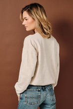 Load image into Gallery viewer, Sunday Edition Poodle Graphic Knit Sweater in Oatmeal
