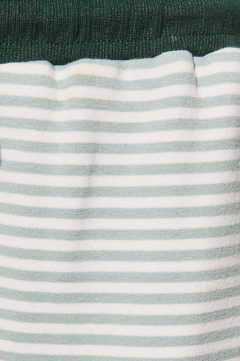 Le Lis Stripe Wide Leg Lounge Pants in Dusty Green Stripe