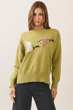 Load image into Gallery viewer, TCEC Flying Mallard Duck Sweater in Green
