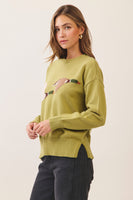 TCEC Flying Mallard Duck Sweater in Green