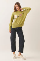 TCEC Flying Mallard Duck Sweater in Green