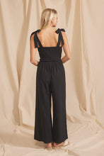 Load image into Gallery viewer, In February Crochet Top Wide Leg Jumpsuit In Black
