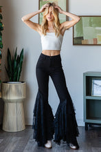 Load image into Gallery viewer, Oli &amp; Hali Jeans with Lace Flare Legs in Black
