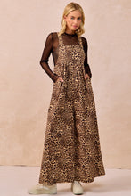 Load image into Gallery viewer, BiBi Leopard Print Wide Leg Jumpsuit in Leopard
