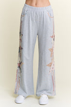 Load image into Gallery viewer, J.nna Multi Pattern Patched French Terry Pants in Grey Combo
