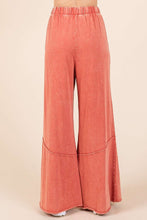 Load image into Gallery viewer, Mittoshop Mineral Washed Wide Leg Pants in Rust
