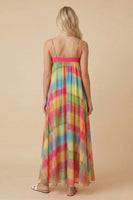 J.nna Prism Plaid Maxi Dress in Multicolor Check