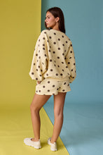 Load image into Gallery viewer, Papermoon Polka Dot Fleece Set in Yellow/Brown Dot
