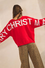 Load image into Gallery viewer, LovLov MERRY CHRISTMAS Knit Sweater in Red
