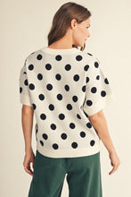 Load image into Gallery viewer, Jodifl Polka Dot Comfy Sweater Top In Cream
