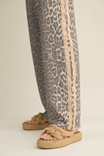 Load image into Gallery viewer, LovLov Luxe Leopard Relaxed Pants With Side Trim in Leopard/Taupe
