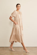 Load image into Gallery viewer, In February Flowy Tiered Maxi Dress in Latte Dress In February   
