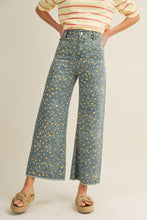 Load image into Gallery viewer, LovLov Whimsical Contemporary Speckled Pattern Pants in Denim Blue

