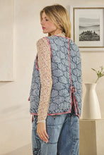 Load image into Gallery viewer, Oli &amp; Hali Mineral Washed Quilted Puff Vest in Blue
