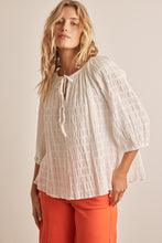 Load image into Gallery viewer, In February Crinkled Textured Top in Off White Shirts &amp; Tops In February   
