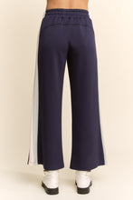 Load image into Gallery viewer, Davi &amp; Dani Side Stripe Wide Leg Pants in Navy Mint
