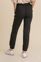 Load image into Gallery viewer, Umgee Animal Print Elastic Waist Jogger Pants with Pockets in Black

