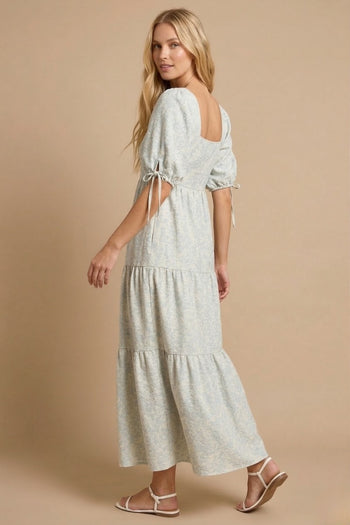 J.nna Rosalie Tiered Maxi Dress in Baby Blue