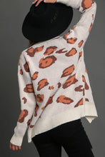 Load image into Gallery viewer, Umgee Leopard Button Down Cardigan Sweater in Cream
