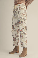 LovLov Frontier Reverie Equestrian Narrative Pants in Multi