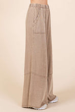 Load image into Gallery viewer, Mittoshop Mineral Washed Wide Leg Pants in Toast ON ORDER
