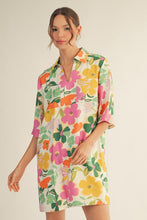 Load image into Gallery viewer, Jodifl Floral Print Shift Dress in Off White
