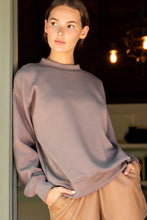 Load image into Gallery viewer, Rae Mode Solid Color Scuba Pullover Top in Mocha
