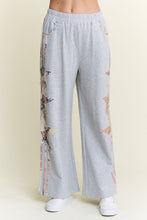 Load image into Gallery viewer, J.nna Multi Pattern Patched French Terry Pants in Grey Combo
