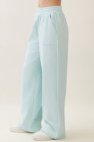 Veveret Striped Lounge Pants in Mint