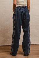 BiBi Denim and Checkered Pants in Denim