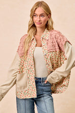 Load image into Gallery viewer, BiBi Mix N Match Shacket in Blush Combo

