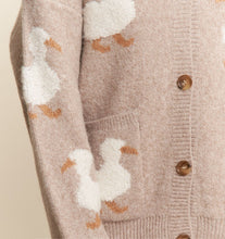 Load image into Gallery viewer, J.nna Soft Knit Duck Cardigan in Taupe
