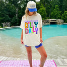 Poppy & Pine Literally Born to Dilly Dally Tee in Ivory